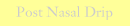 Post Nasal Drip